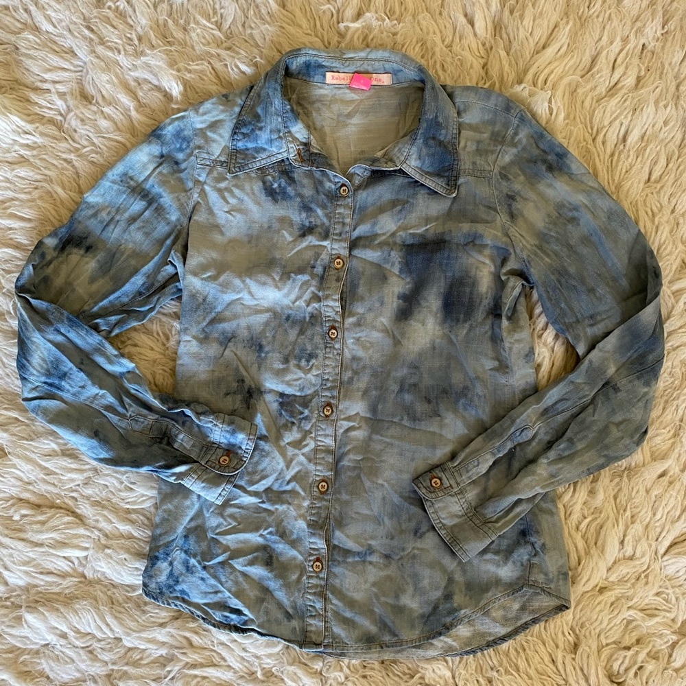 Tie Dye Button Down Shirt